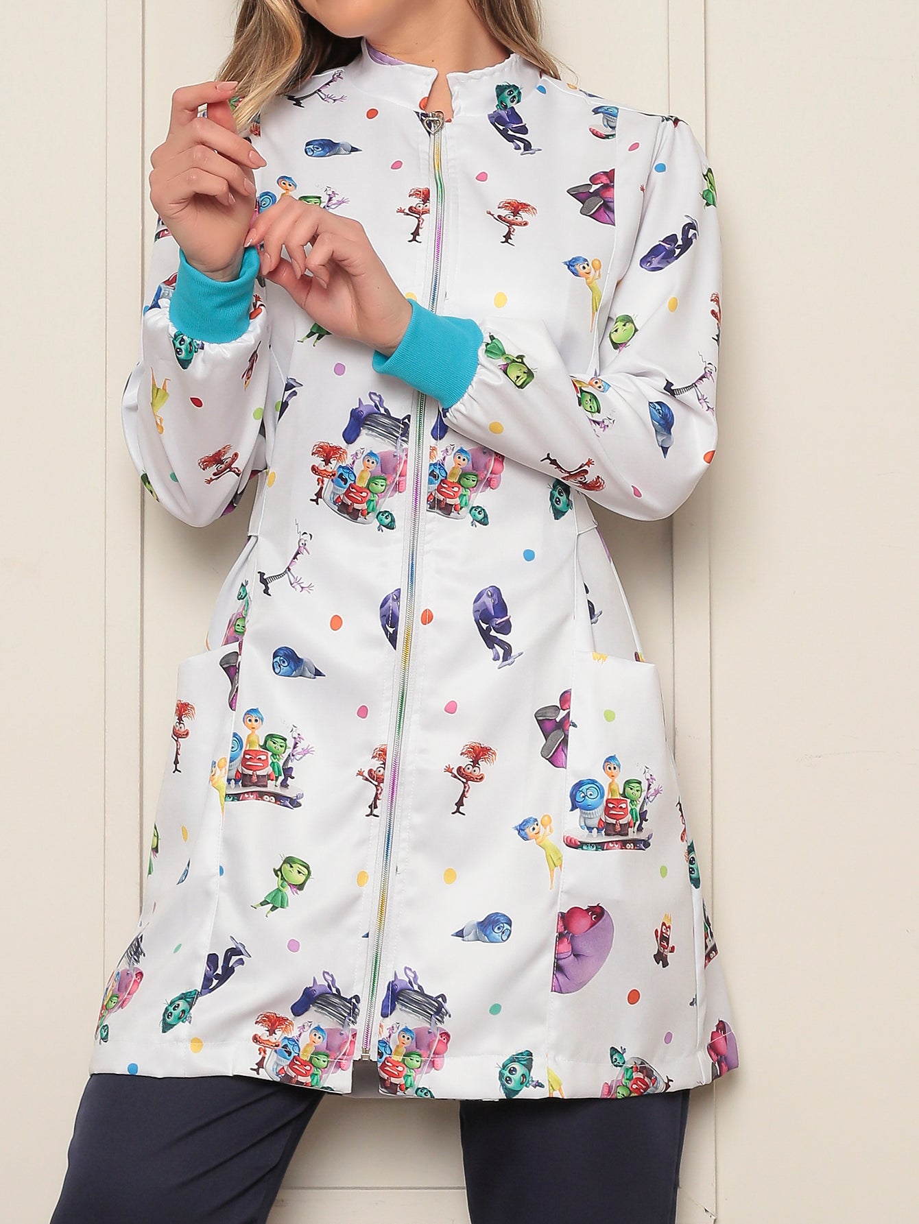 Jaleco Divertidamente Fundo Branco