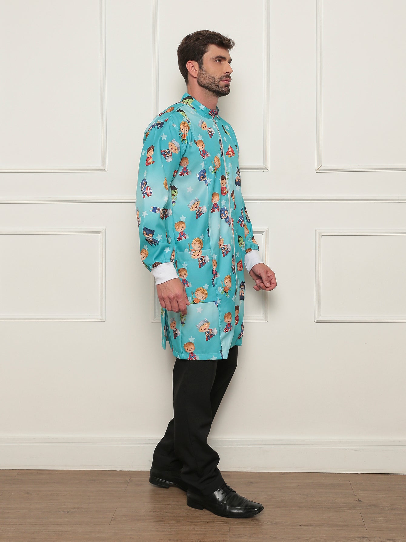 Jaleco Masculino Super Herois